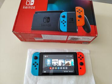 Nintendo Switch: Çipli Nintendo switch V2 model satıram. İdeal vəziyyətdədir, yenidir