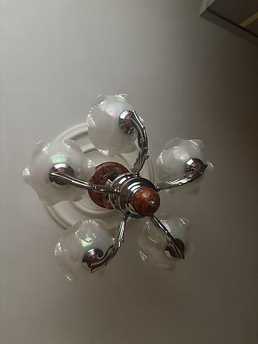 inter tekstil sumqayit: Çılçıraq, 6 lampa, Metal — 1