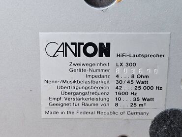 Zvučnici i stereo sistemi: Canton LX 300 – HiFi dvosistemske zvučničke kutije - Model: LX 300 — 2