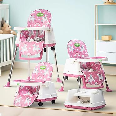 pepco ruma: Stolica za hranjenje BABY LINE Y22 – Rozi Jednorog (šifra — 1