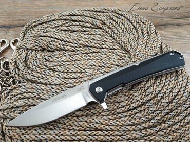 рыбалка: Складной нож Germes от VN Pro, cталь D2 Стильный современный нож со