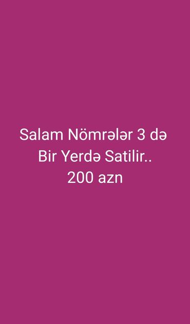SİM-kartlar: Nömrə: ( 070 ) ( 708914242 ), İşlənmiş