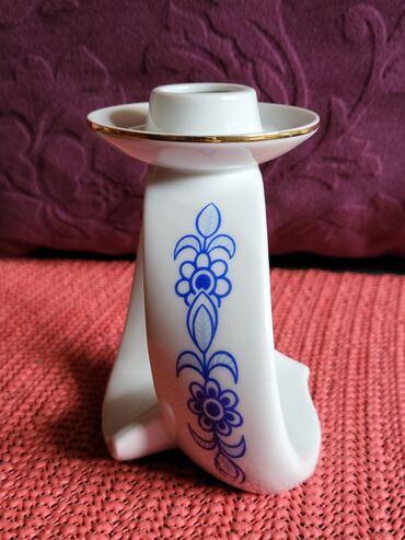 Stare vaze i dekor: Svecnjak nov iz 1951 do 1974g. Lippelsdort porcelan Nemacka — 1