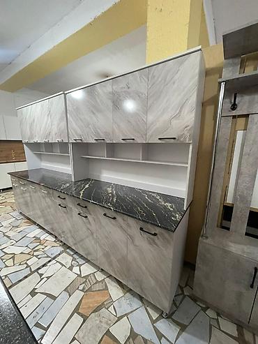 Кухонные гарнитуры: Кухонный гарнитур, Новый, цвет - Серый, ДСП, Бесплатная доставка — 4