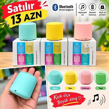 ucuz bluetooth qulaqlıq: Bluetooth simsiz mini dinamık – V5.0 Xüsusiyyətlər: - Kiçik ölçü — 1