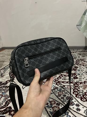 goyard барсетка: Сумка через плечо, компактная. - Материал: плотная экокожа с — 1