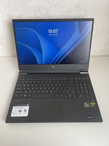 hp laptop: Ноутбук, HP, 8 ГБ ОЗУ, AMD Ryzen 5, 15 ", Б/у, Игровой, память SSD