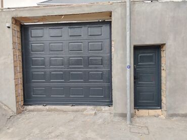 Həyət darvazaları: Dəmir Həyət darvazası, Jalüz, Avtomatik, Qapı ilə, rəng - Boz — 3