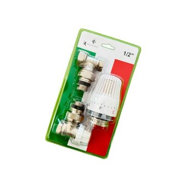 duş desti: Termostatlı radiator klapan dəsti – 1/2" Məhsulun tərkibi: - 1 ədəd