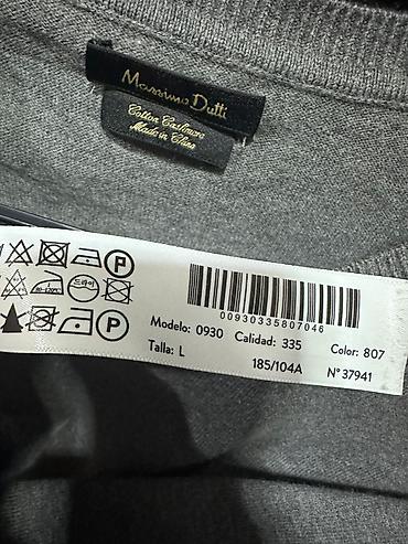 Şəxsi əşyalar: Sviter, Massimo Dutti, L, rəng - Boz — 5