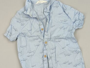 Shirts: Shirt 5-6 years, condition - Very good, pattern - Print, color - Light blue