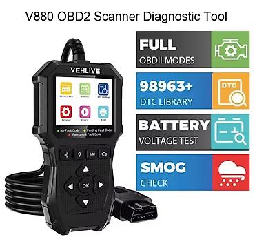 Alati za automobile: Novo - VEHLIVE V880 OBD2 Auto Dijagnostika OBD2 čitač kodova za — 6