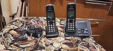 Məişət texnikası: Panasonic stasionar ev telefonu. Gələn zəngləri göstərir, avtomatik — 3