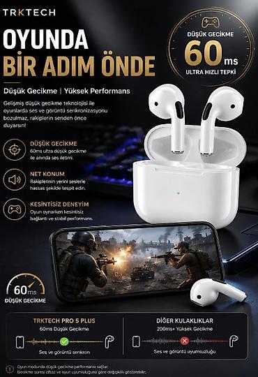freebuds pro 5: TRKTECH Pro 5 Plus – Simsiz Bluetooth qulaqcıq Xüsusiyyətlər: - — 3