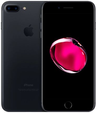 Apple iPhone: IPhone 7 Plus, Б/у, 128 ГБ, Черный, Защитное стекло, Чехол, 100 %