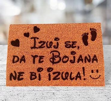 sve od drveta leskovac: Kokos otirci sa tvojim tekstom ili slikom — svaki je jedinstvena — 2