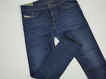 czarne jeansy pull: Diesel, Jeansy dla mężczyzn, rozmiar L — 1