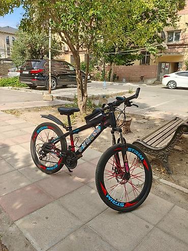 Dağ tipli velosiped – 24” təkərlər, yüngül gövdə, şəhər və yüngül