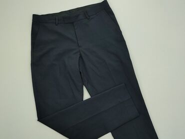 Spodnie: Spodnie L (EU 40), stan - Idealny, wzór - Jednolity kolor, kolor - Czarny