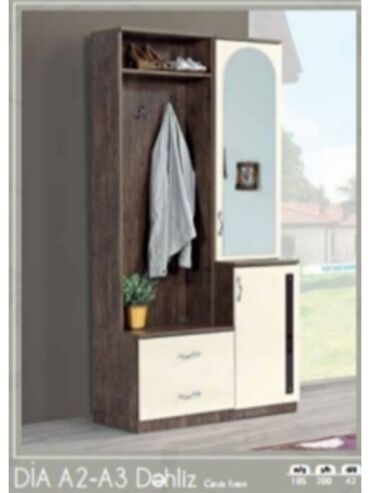 мебель горка: Шкаф в прихожей, Новый, 1 дверь, Распашной, Прямой шкаф, Турция