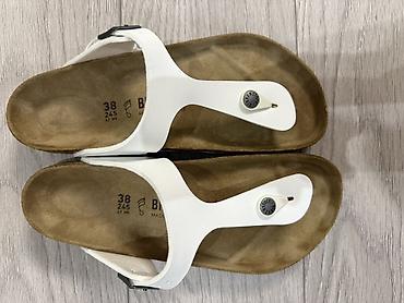 Айымдардын бут кийими: Босоножкалар, 38, Birkenstock, Жаңы, түсү - Ак — 3