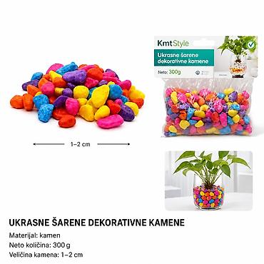 KMT 8-10 obojenih kamenčića 2208693 Šareni dekorativni kamenčići za