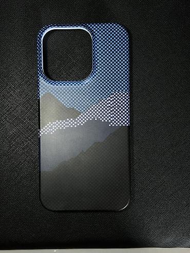 leather case: Чехол на iPhone 15 Pro — 450сом Стильный сине-чёрный чехол с — 1