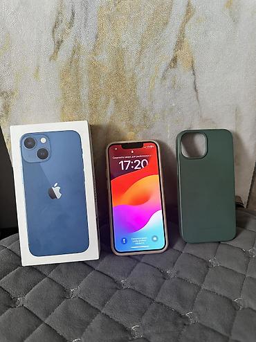 16pro max: IPhone 13 mini, Б/у, 128 ГБ, Синий, Коробка, 81 % — 1