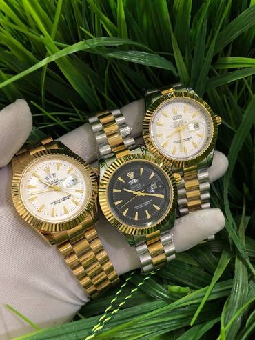 Наручные часы: Rolex lux качество 🔥 2-х календарьный Ремень и корпус стальной