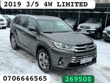 Toyota: Toyota Highlander: 2019 г., 3.5 л, Автомат, Бензин, Внедорожник