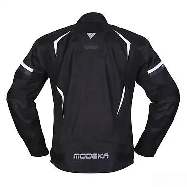 trcanje: Modeka muška moto jakna – tekstilna, crna, sportsko-turing kroj - — 3