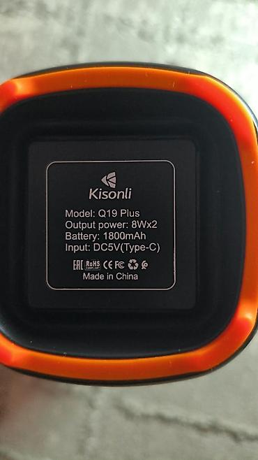 Динамиктер жана музыкалык борборлор: Портативная Bluetooth-колонка Kisonli - Форм-фактор: цилиндрическая — 6