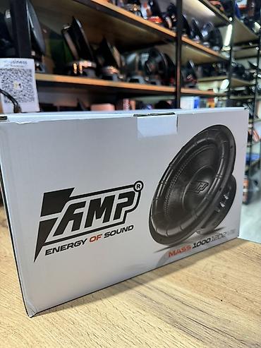 реалии: Сабвуфер AMP MASS 1000 RMS - Номинальная мощность: 1000 Вт RMS - — 8