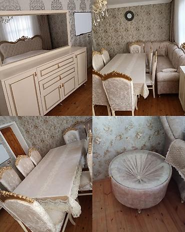 stol ev ucun: İşlənmiş, Masa və oturacaqlar, Servant, TV altlığı, Kredit yoxdur — 1