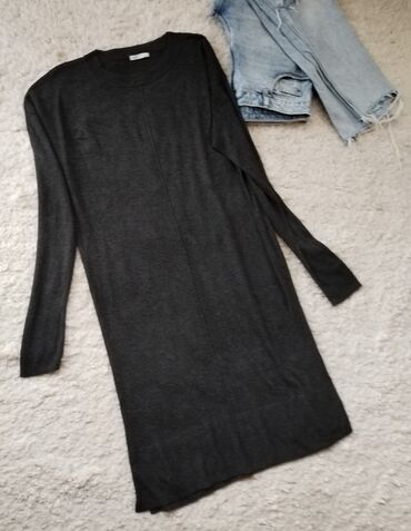 zara m: H&M M (EU 38), bоја - Siva, Oversize, Dugih rukava