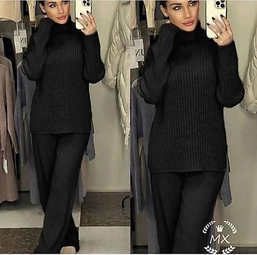 Kompleti: Ženski pleteni komplet – rolka i pantalone - Dvodijelni komplet od — 5