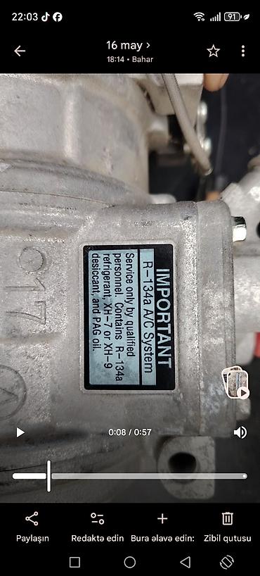 stomatoloji kompressor: Avtomobil kondisioner kompressoru - Tip: R‑134a A/C System üçün — 5