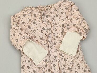 beżowa elegancka bluzka: Bluzka, 0-3 m, stan - Dobry