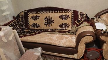Ev üçün digər mebel: İşlənmiş, Divan, 2 kreslo, Açılan