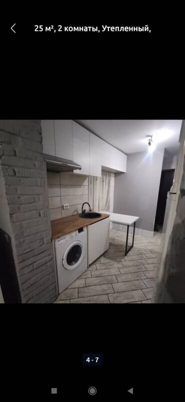 дом бишкек ак босого: 35 м², 2 комнаты, Утепленный, Теплый пол, Бронированные двери
