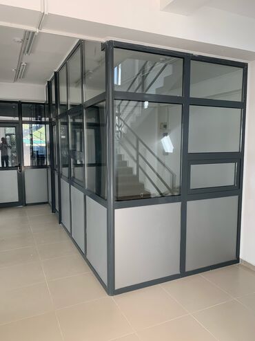 Алюминиевые окна на заказ: Перегородки стеклянные Алюминиевые перегородки Алюминиевые окна — 13