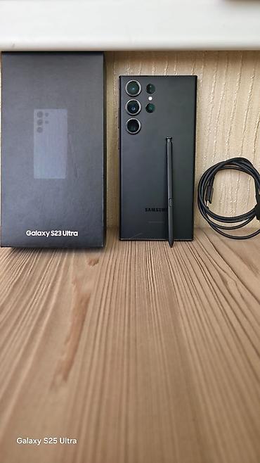 самсунк s23: Samsung Galaxy S25 Ultra, Б/у, 256 ГБ, цвет - Черный, 2 SIM — 2