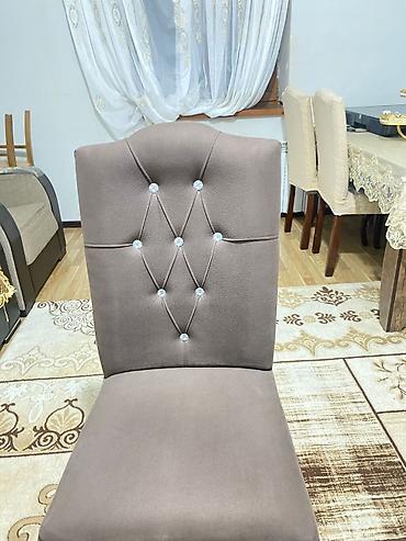 restoran aksesuarları: Yemək otağı üçün zərif stul - Rəng: qəhvəyi (isti ton) - Material — 3