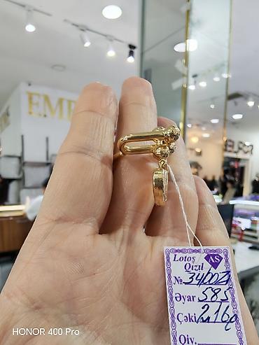 zergerlik: Toy, Üzük, Tiffany, Sarı qızıl, 585 Əyar, Qaşsız — 9