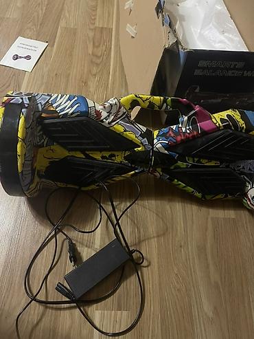 elekt: Rəngarəng qrafiti dizaynlı hoverboard (giroskuter) - Təkər ölçüsü — 4