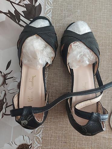 Basanoşka və səndəllər: Pierre Cardin qadın sandaleti - Rəng: qara38 ölçülü - Model: açıq — 3