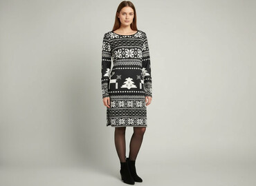 sukienka na święta plus size: Sukienka damska, rozmiar S