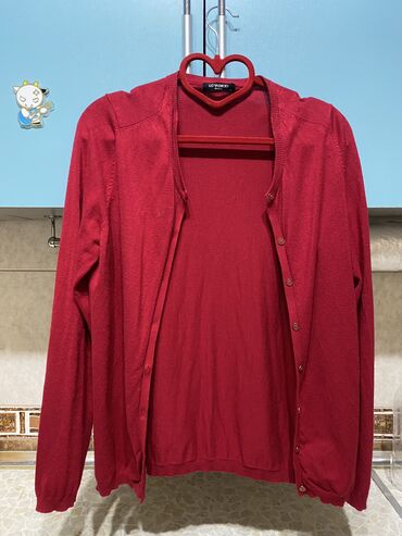 dəri jaket: M (EU 38), rəng - Qırmızı