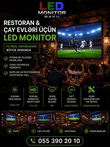 monitor tutacağı: LED MONİTOR XİDMƏTLƏRİ - Indoor və Outdoor LED monitorların satışı - — 8
