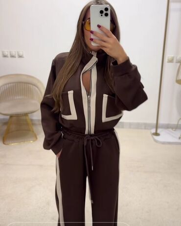 Gornji i donji deo: One size, Prugasti, bоја - Braon — 5